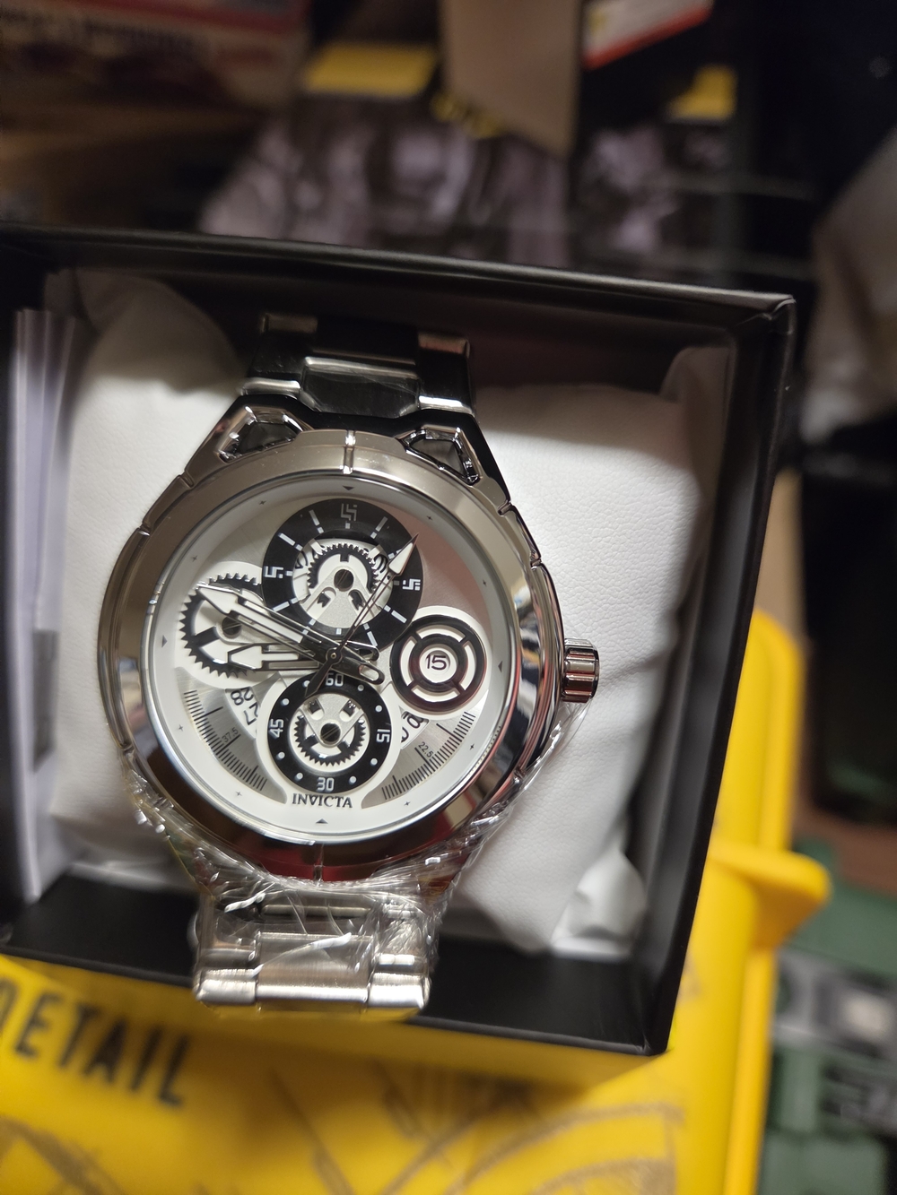 Invicta Silver Men's Stainless Steel Chronograph Watch